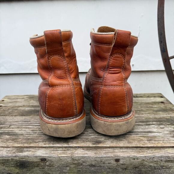 Thorogood Moc Toe USA Safety Wedge Work Boots 6” Style 804 4200 Size 10 1/2 D - Picture 7 of 10